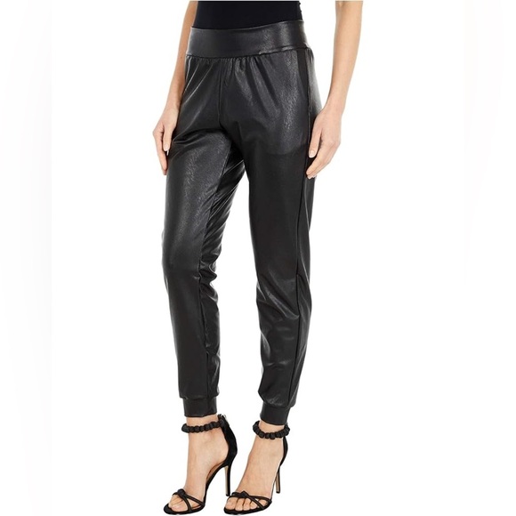 Commando Black Faux Leather Joggers size S - Picture 3 of 13